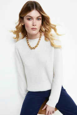 Maglia Lurex Morbida - PANNA