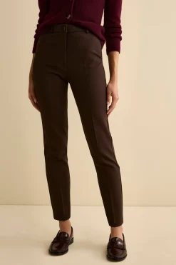 Pantalone a sigaretta - MARRONE