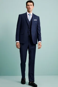 Pantalone da Cerimonia in Lana Vergine Drop 4 - BLU