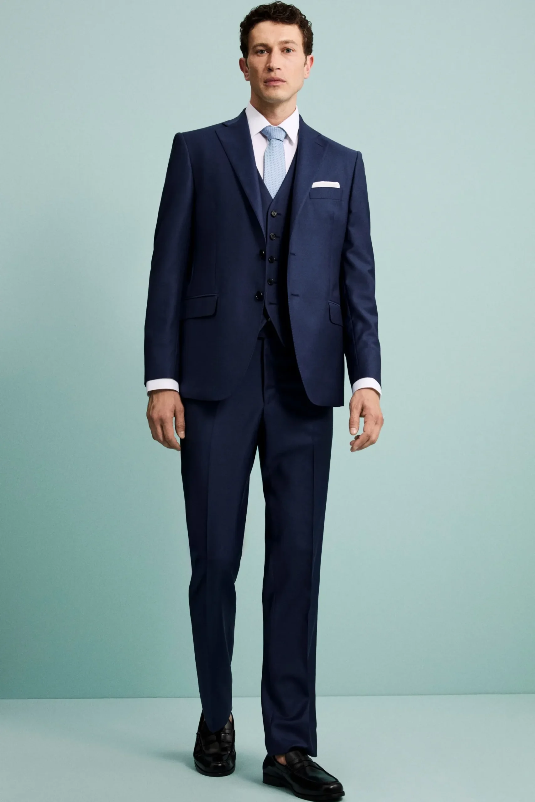 Pantalone da Cerimonia in Lana Vergine Drop 8 - BLU