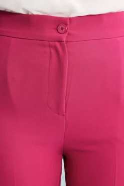 Pantalone Elegante a Gamba Larga - CICLAMINO