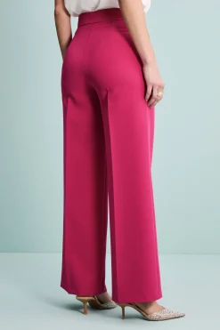 Pantalone Elegante a Gamba Larga - CICLAMINO
