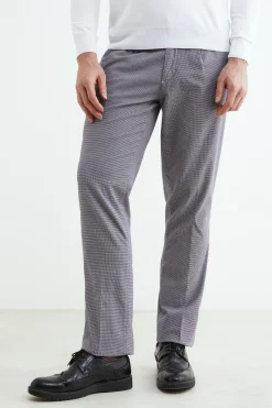 Pantalone fantasia in cotone - SABBIA