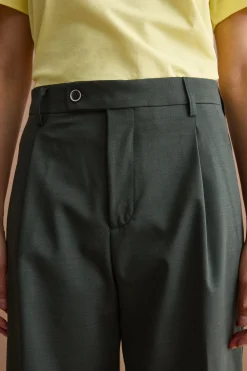 Pantalone Palazzo da Cerimonia in Lana Vergine - VERDONE