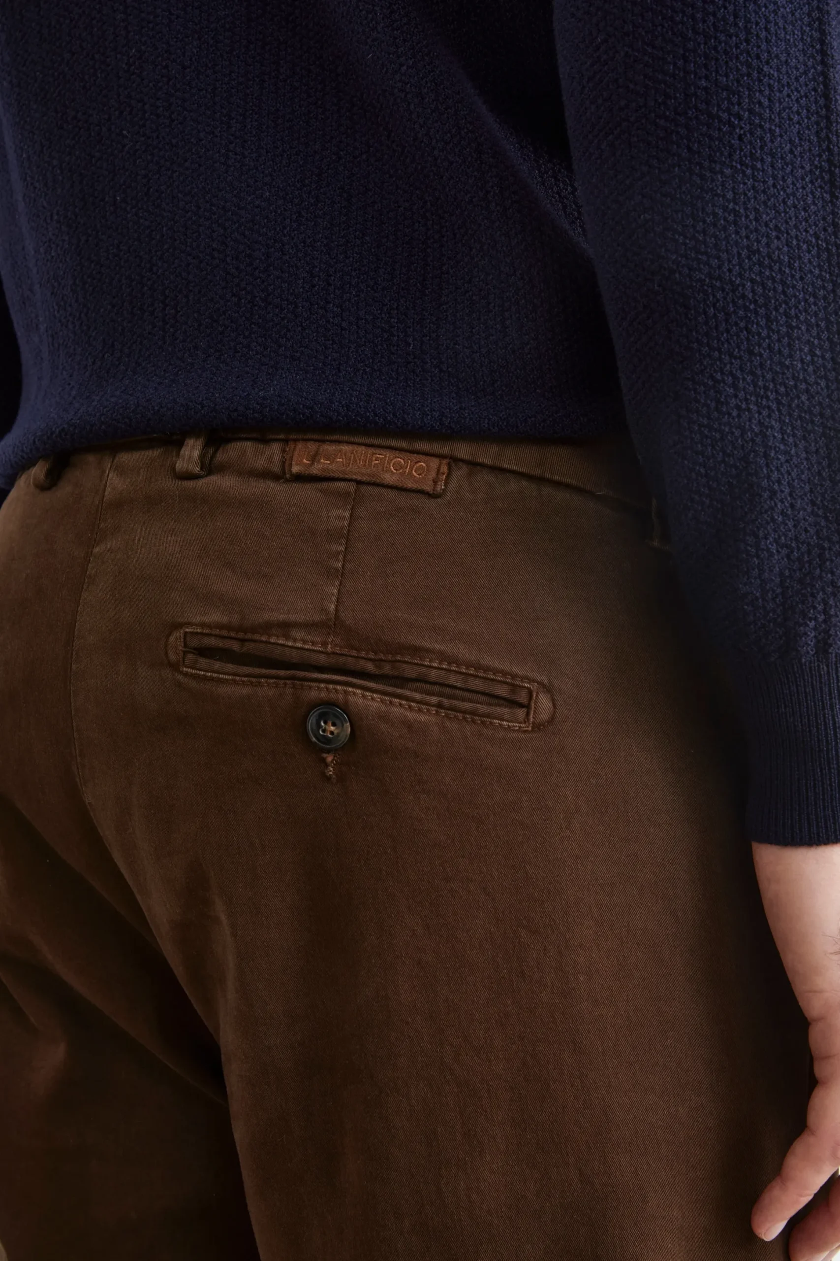 Pantalone Stretch Slim Fit - CACAO