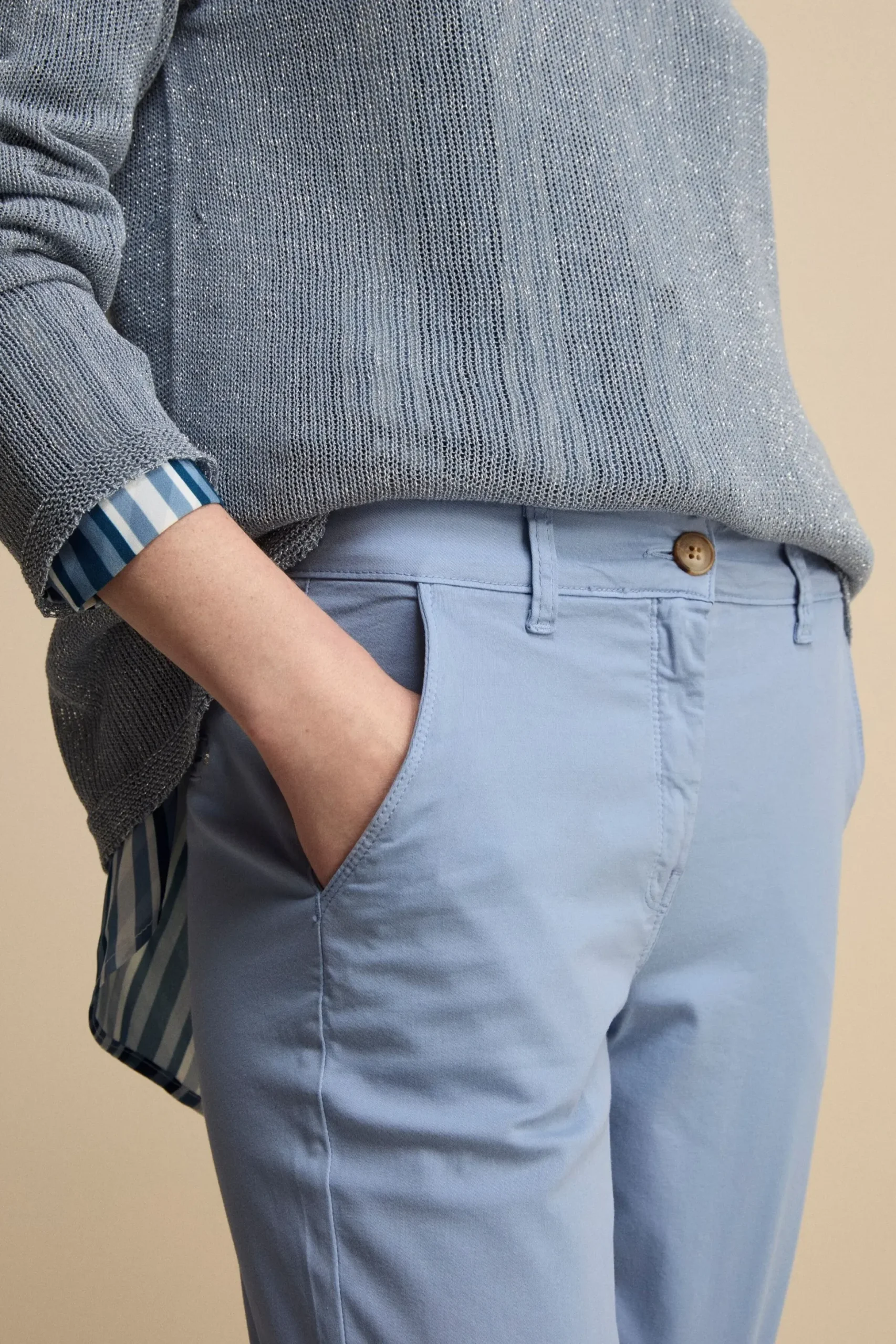 Pantalone Twill Regular Fit - JEANS