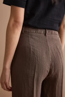 Pantalone Wide Leg in Lino - T.MORO
