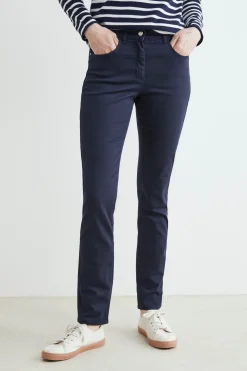 Pantaloni casual in cotone - BLU