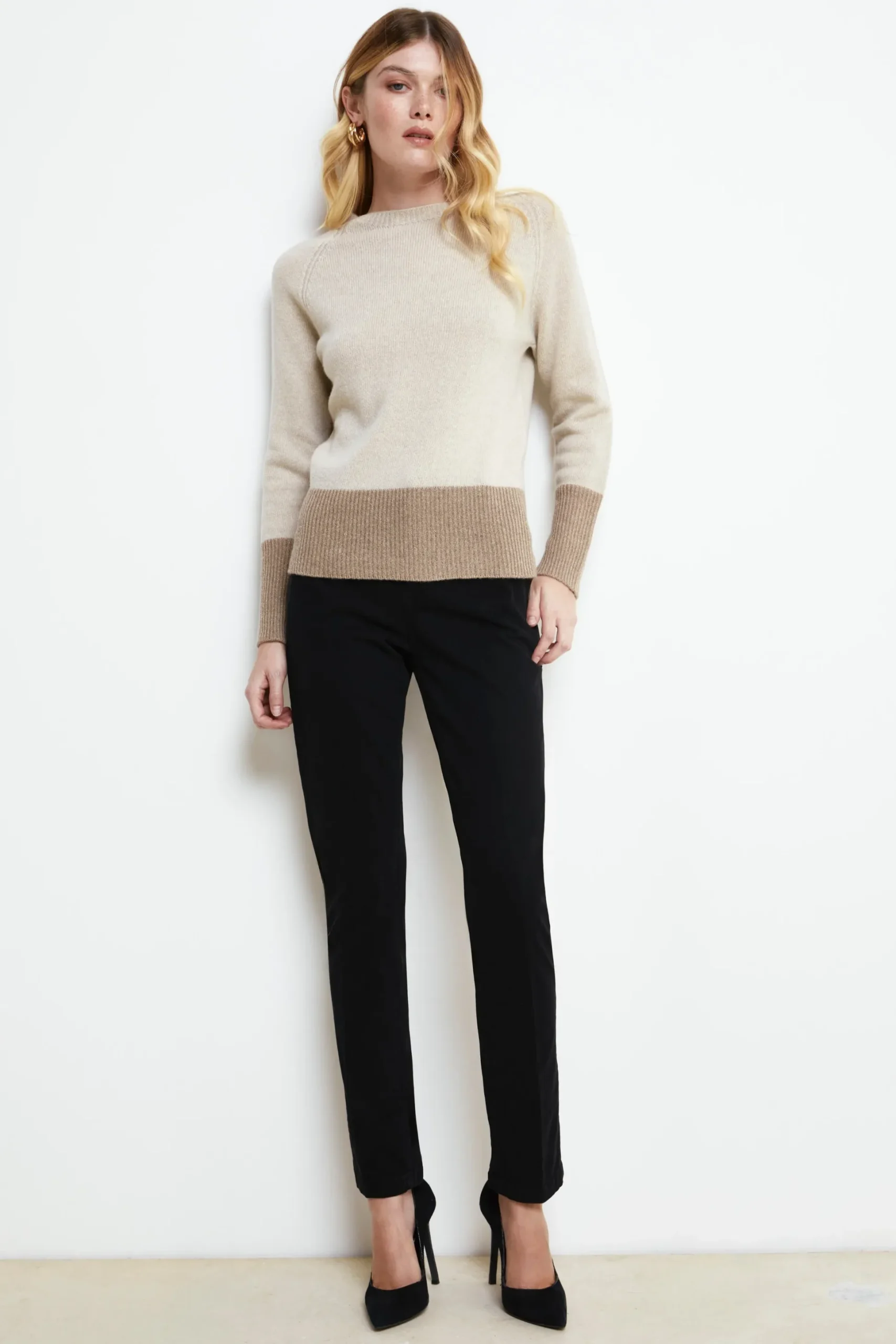 Pantaloni cinque tasche - NERO