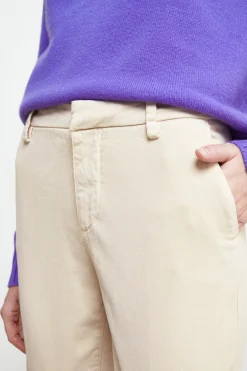 Pantaloni cinque tasche - PANNA