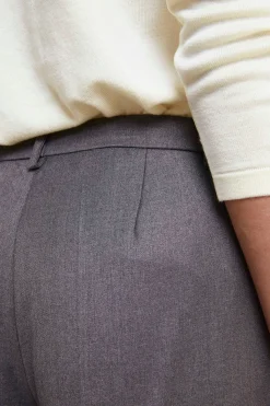 Pantaloni Morbidi Gamba Larga - GRIGIO