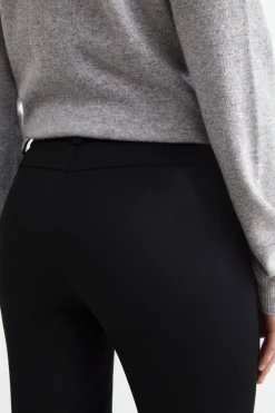 Pantaloni slim in jersey - NERO