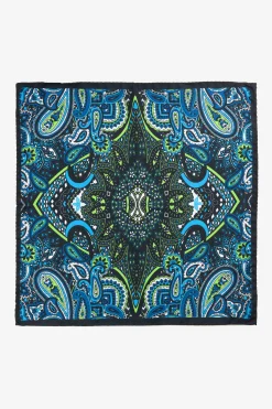 Pochette ripasso in seta - FANT. BLU