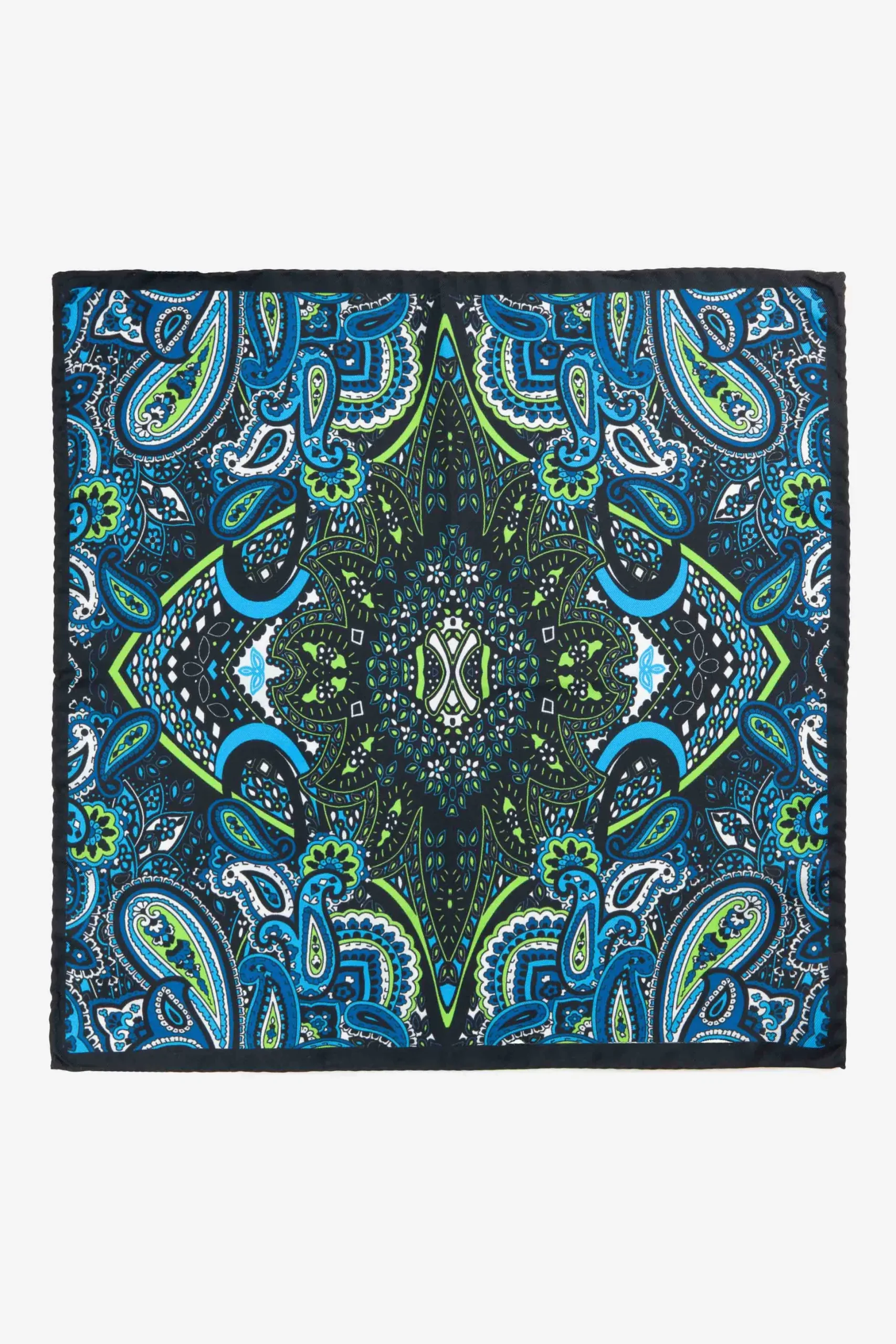Pochette ripasso in seta - FANT. BLU