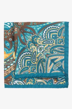 Pochette ripasso in seta - FANT. VERDE