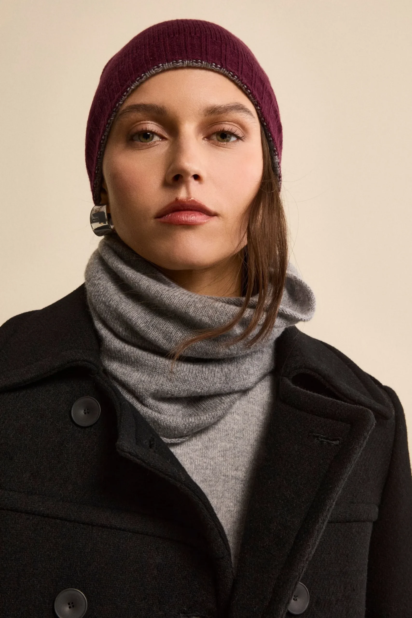 Scaldacollo in cashmere - GRIGIO MEDIO