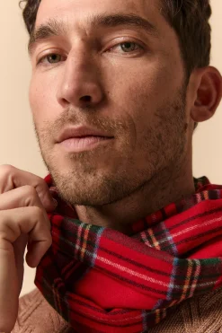 Sciarpa in Lana e Cashmere - SCOZZESE ROSSO