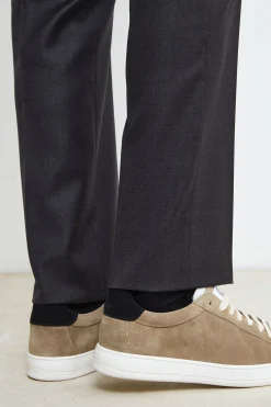 Sneakers Camoscio in Pelle - BEIGE/BIANCO