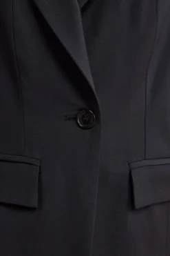 Tailleur Foderato Monopetto in Lana Vergine - BLU