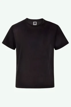 T-Shirt Girocollo in Jersey di Cotone - NERO