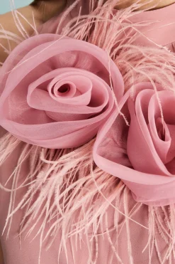 Tuta Cerimonia in Georgette Plissettata - ROSA ANTICO