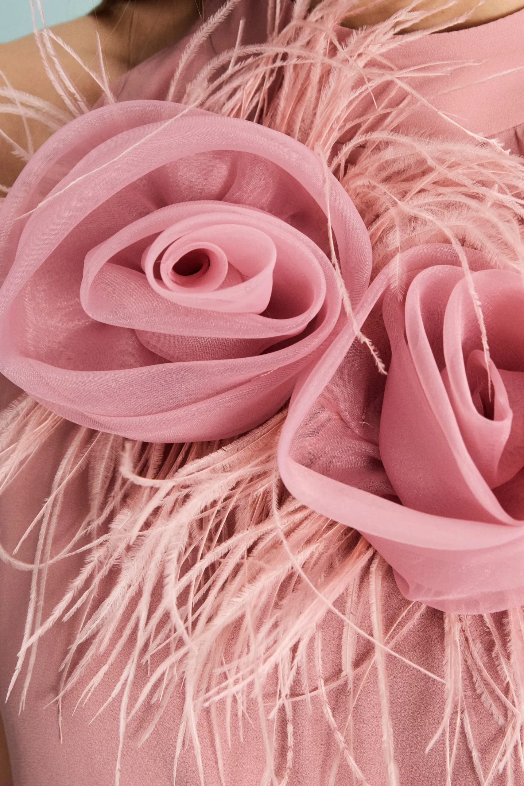 Tuta Cerimonia in Georgette Plissettata - ROSA ANTICO